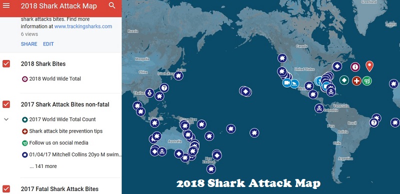 Tracking Sharks • The toothiest place on the web